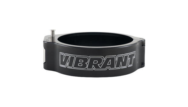 Vibrant 3in O.D. Aluminized HD 2.0 Clamp - Anodized Black (Clamp Only)