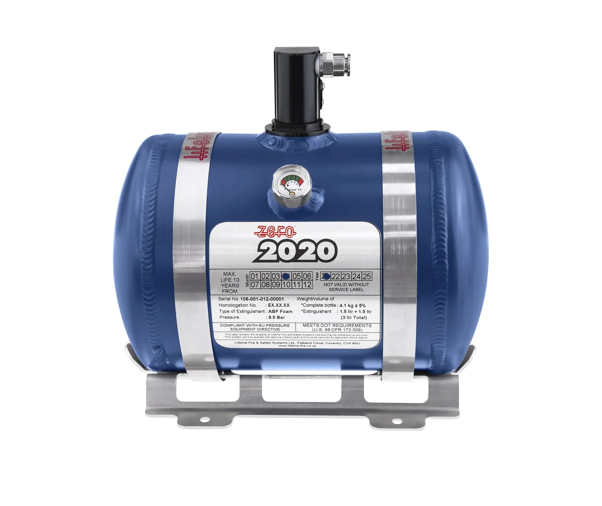 Zero 2020 FIA 3.0ltr Electric Fire Suppression System