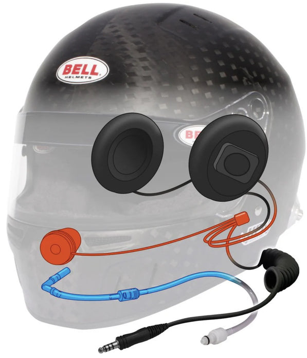 Bell HP6 8860-2018 Carbon Fiber Helmet RD-4C/EC (with hydration and ear cup electronics)