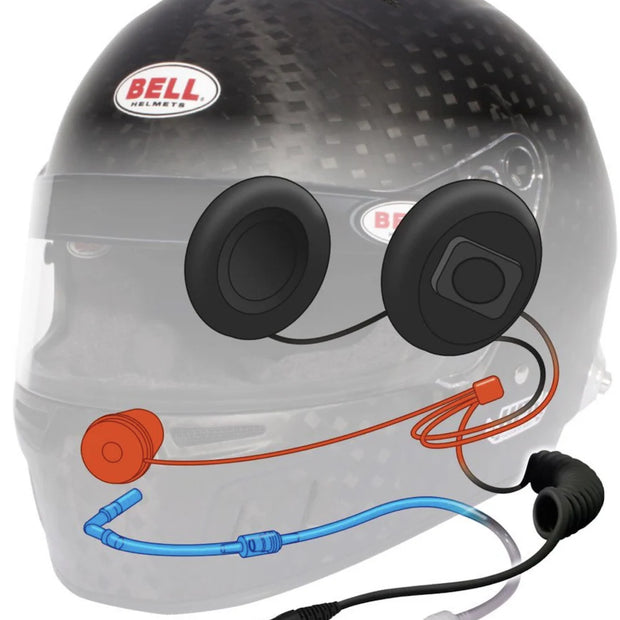 Bell HP6 8860-2018 Carbon Fiber Helmet RD-4C/EC (with hydration and ear cup electronics)