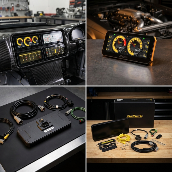Haltech uC-10 10in Digital Dash Kit w/Cables & Accessories