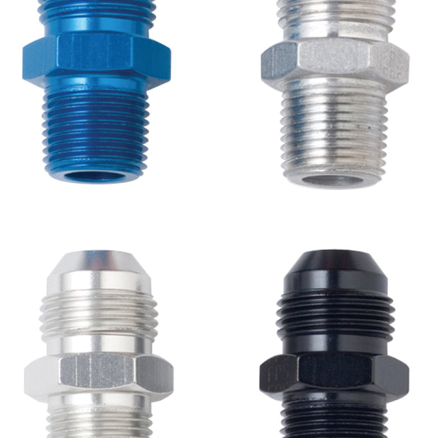 Fragola -4AN x 1/8 NPT Straight Adapter - Black