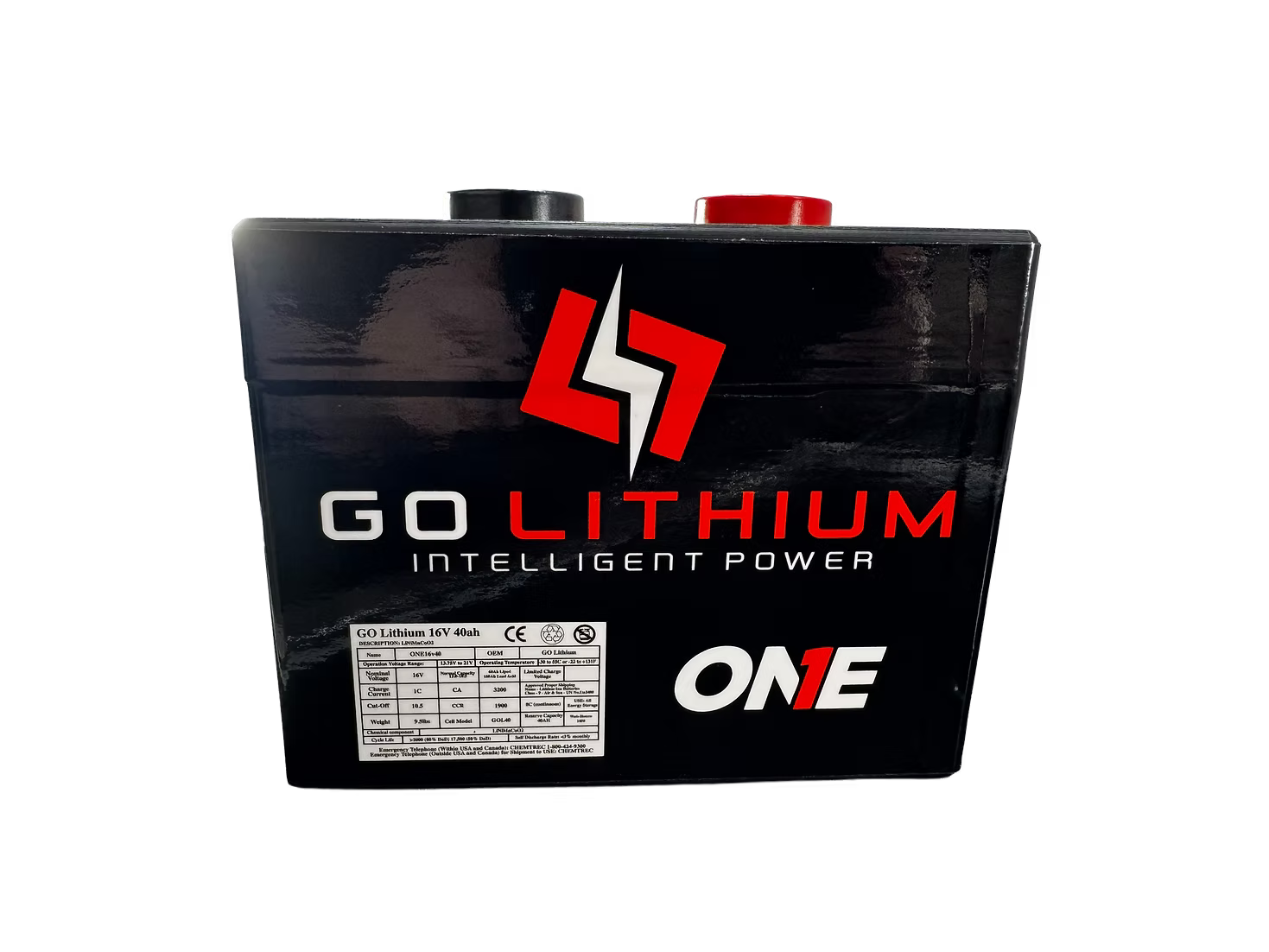 Go Lithium 16v ONE Drag Battery - 55 AMP HOURS